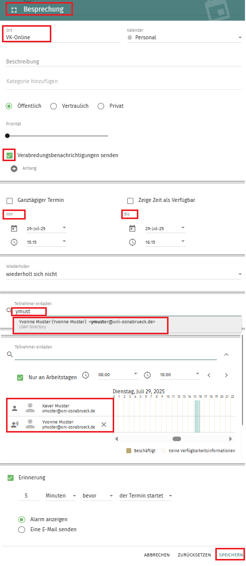 Groupware SOGo - Kalender Modul