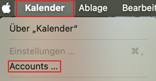 SOGo-Kalender mit Apple Kalender unter MacOS synchronisieren