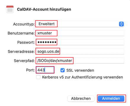 SOGo-Kalender mit Apple Kalender unter MacOS synchronisieren