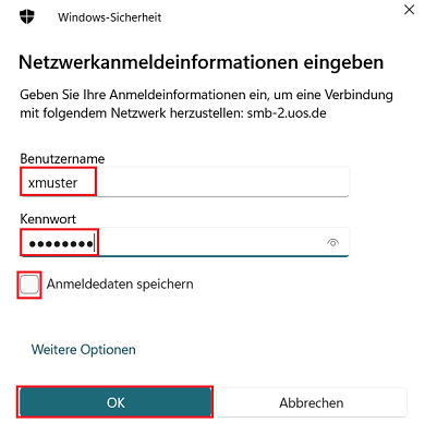 Windows - Heimatverzeichnis über eine Netzlaufwerkverbindung anbinden