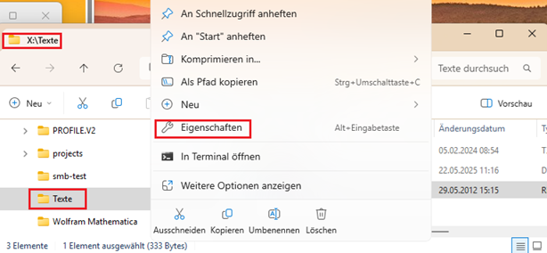 Windows - Wiederherstellung von gelöschten oder beschädigten Dateien aus dem Heimatverzeichnis