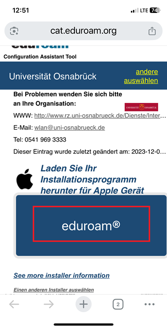 iPhone-eduroamWLAN