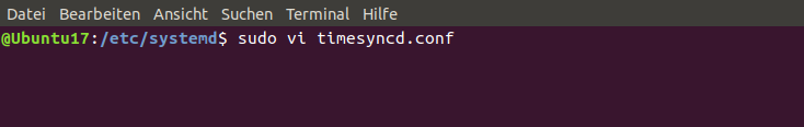 ubuntu - Zeitserver nutzen2