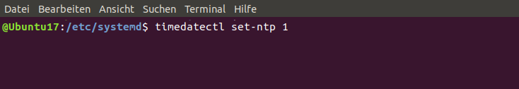 ubuntu - Zeitserver nutzen2