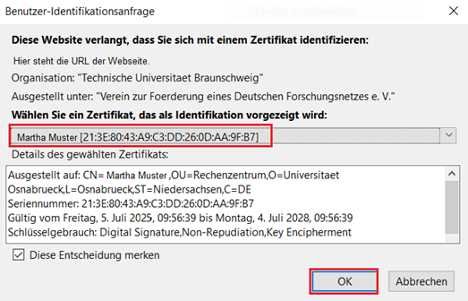 Zertifikatsimport für sichere Browserkommunikation (Bsp: Autorisierter Zugriff auf die SAP WebGUI)