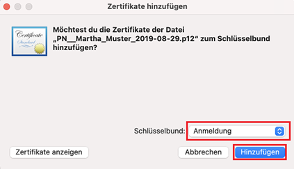 Zertifikatsimport für sichere Browserkommunikation (Bsp: Autorisierter Zugriff auf die SAP WebGUI)