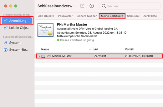 Zertifikatsimport für sichere Browserkommunikation (Bsp: Autorisierter Zugriff auf die SAP WebGUI)
