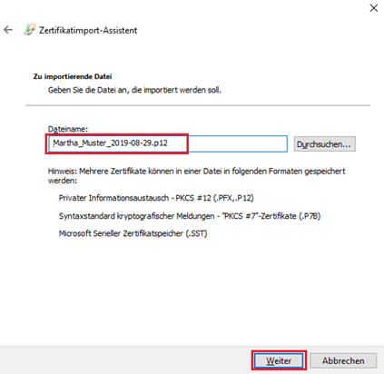Zertifikatsimport für sichere Browserkommunikation (Bsp: Autorisierter Zugriff auf die SAP WebGUI)