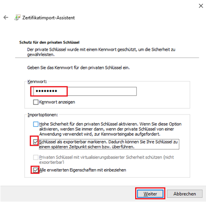 Zertifikatsimport für sichere Browserkommunikation (Bsp: Autorisierter Zugriff auf die SAP WebGUI)