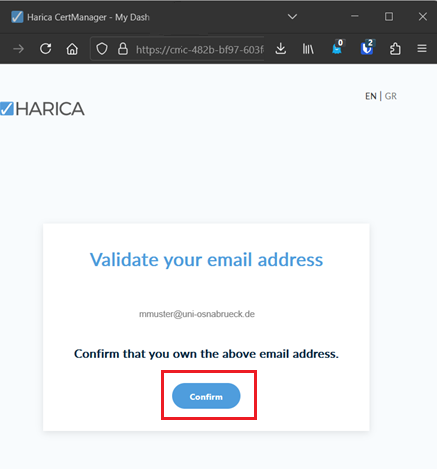 E-Mail (S/MIME)-Zertifikat beantragen