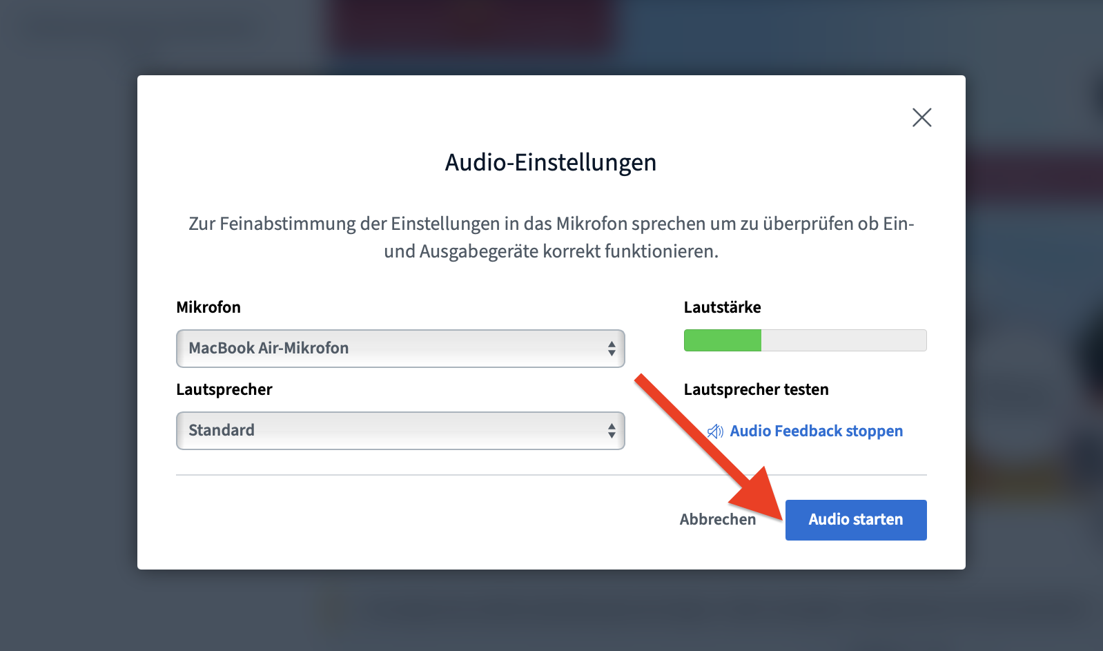Videokonferenzsystem BigBlueButton